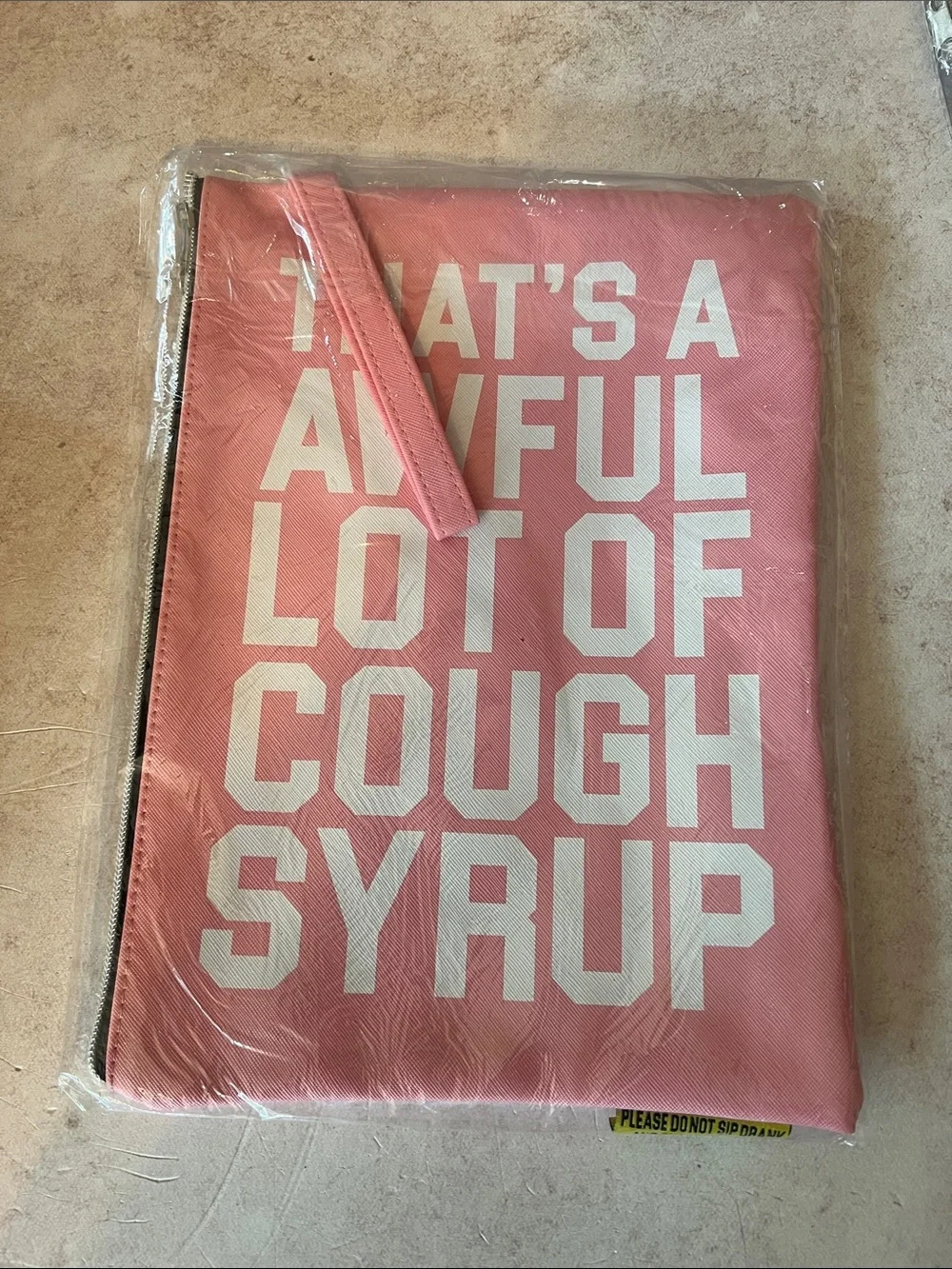 That’s A Awful Lot of Cough Syrup Money Bags. Pink, Purple or Red.